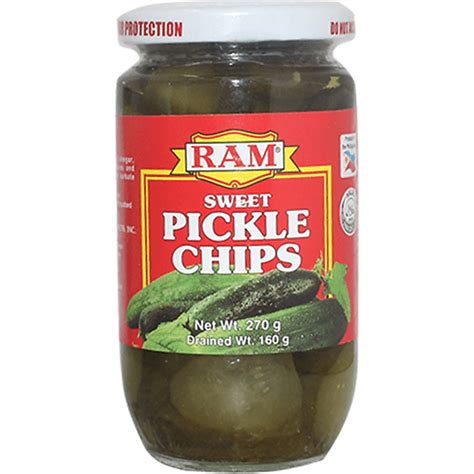 Ram Sweet Pickles Chips 270g Canned Fruits And Vegetables Walter Mart