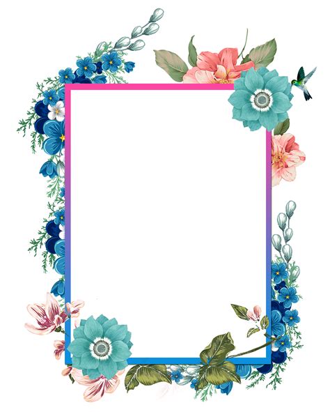Download And Beautiful Painted Hand Watercolor Frames Borders Clipart ...
