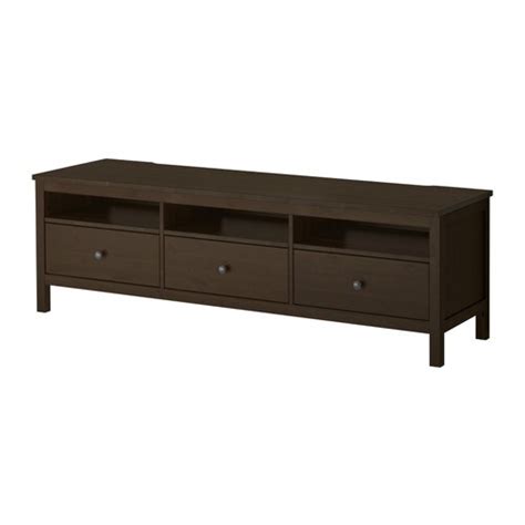 Hemnes tv bank svartbrun ikea. HEMNES TV-Bank - schwarzbraun - IKEA