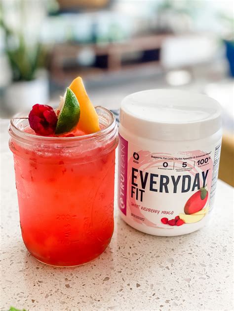 EveryDay Fit Sparkling Raspberry Mango Paloma - Real Healthy Recipes