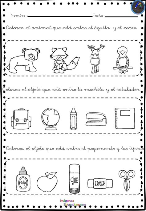 Colección De Fichas Para Trabajar Los Conceptos Imagenes Educativas