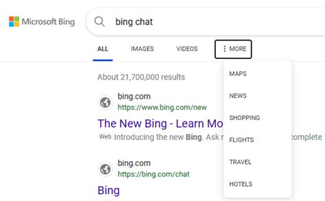 Bing Chat Gone From And Bing Doesnt Show Any Results R