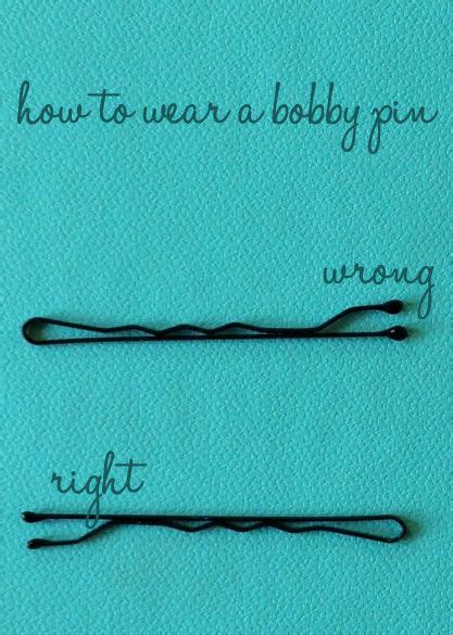 How To Properly Wear A Bobby Pin The Correct Way To Wear A Bobby Pin