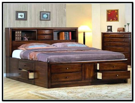 King Platform Bed With Storage Underneath See More On Home Lifestyle Design Simple