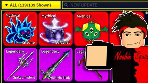 Blox Fruits New Fruits And All New Swords In Update 20 Youtube