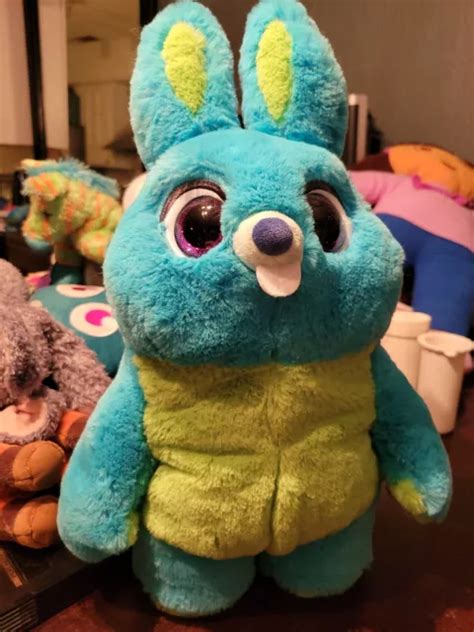 Disney Store Pixar Toy Story 4 Blue Bunny Talking Plush 17 Plushy Toy