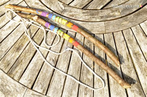 The kids loved taking turns trying to see who could. How to Make a Giant Bubble Wand - Rhubarb and Wren