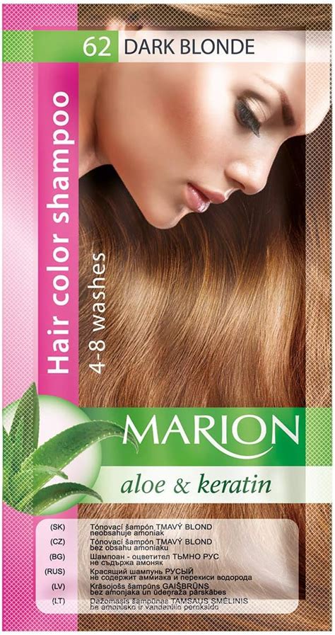Marion Hair Color Shampoo In Sachet Lasting 4 8 Washes With Aloe