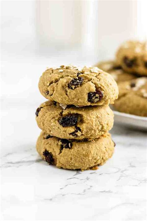 Healthy Chewy Gluten Free Oatmeal Raisin Cookies Refined Sugar Free