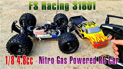 48cc Nitro Gas Powered Rc Car Fs Racing 31801 Monster Truck Youtube