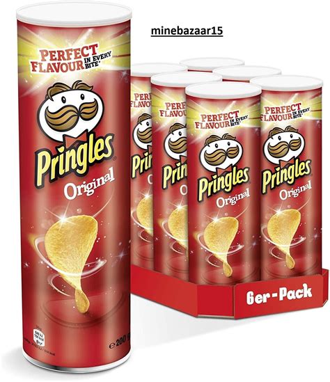 Pringles Original Crisps 200g Pack Of 6 Ebay