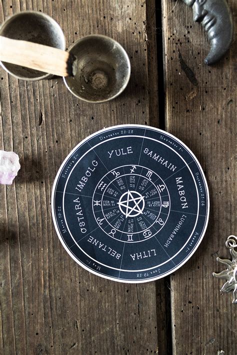 Wiccan Wheel Of The Year Sticker Wicca Pagan Planner Sticker Etsy Canada