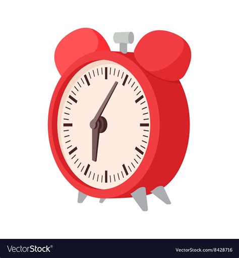 Alarm Clock Icon Cartoon Style Royalty Free Vector Image