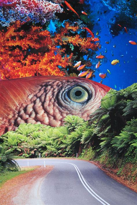 Keep Your Eye On The Road Handmade Collage Free Collage Art Mixed