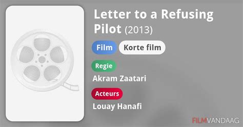 Letter To A Refusing Pilot Film 2013 Filmvandaagnl