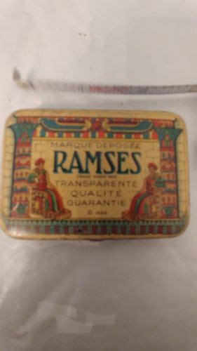 Vintage Three Ramses Condom Tin Circa 1929 French Version Antique