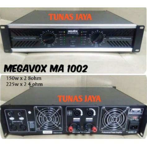 Jual POWER AMPLI MEGAVOX MA1002 POWER MEGAVOX MA 1002 Di Lapak TUNAS