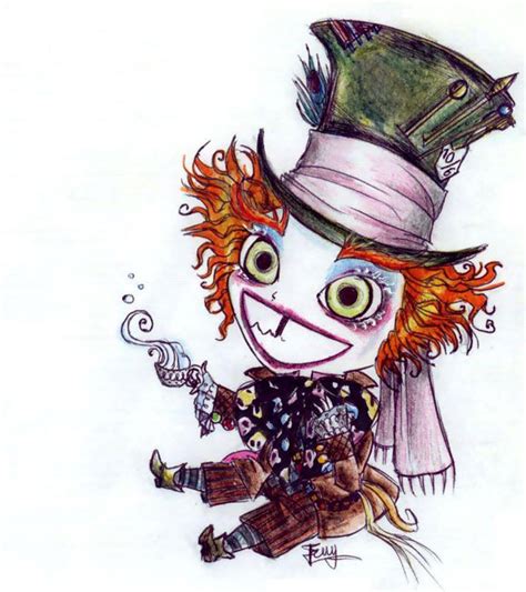 Drawn Alice In Wonderland Creepy Pencil And In Color