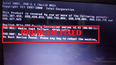 Cara Ampuh Mengatasi Error PXE-E61 Media Test Failure Check Cable - Jagoan Komputer