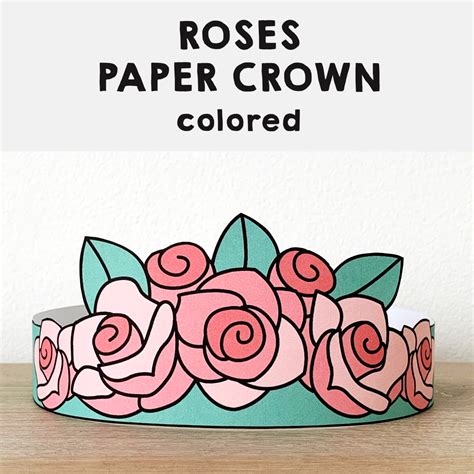 Rose Flower Crown Drawing Best Flower Site