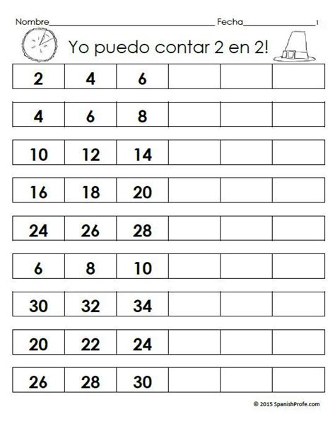 Hojas Y Centros De Matemáticas Para Noviembre Primero Grado Spanish