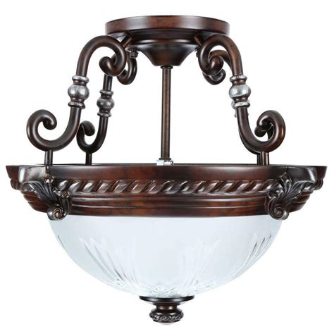 Semi flush mount drum light fixtures are a kind of light fixture with a drum, which suspends just a small distance between the body of the fixture and the ceiling. 2-Light Bronze Semi-Flush Mount Ceiling Light Fixture ...