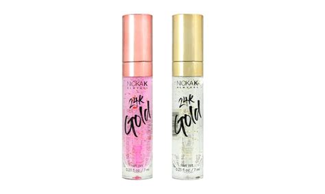 Not yet a beauty insider? Up To 64% Off on Nicka K 24K Gold Lip Gloss w/... | Groupon Goods
