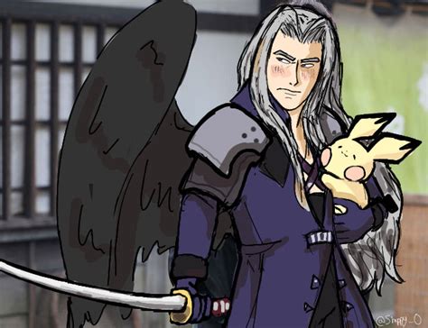 Sephiroth But Its Actually Proteccting Pichu By Ships Queen On Deviantart