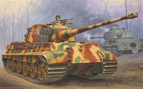 Немецкий тяжёлый танк Pzkpfw Vi Ausf B Королевский Тигр War Wallpapers