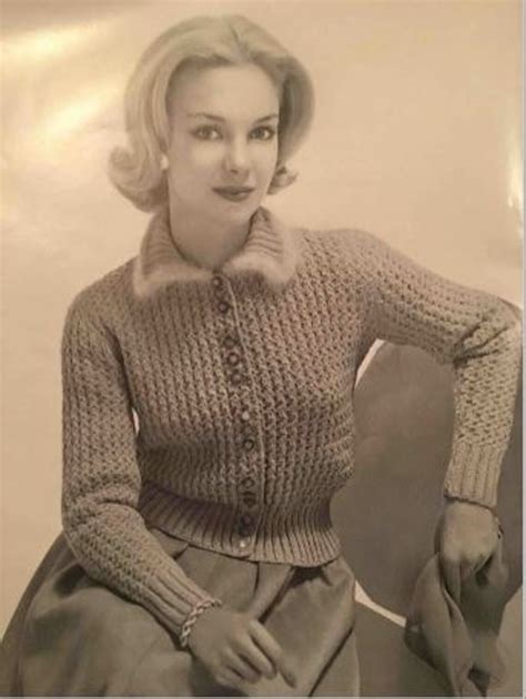 1950s Ladies Vintage Knitting Pattern Etsy