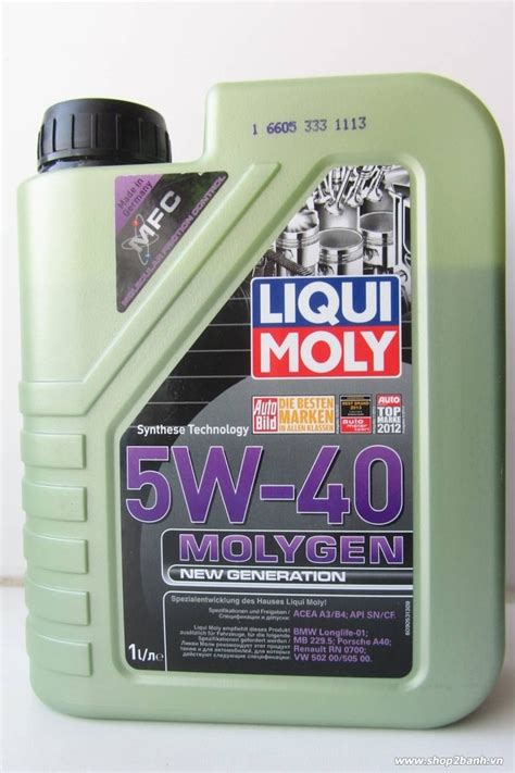 Масло мотор для мотоцик 10w40 liqui moly 1л синтет motorbike synth streetrace 4t. Liqui Moly Molygen 5W40 | Shop2banh.vn