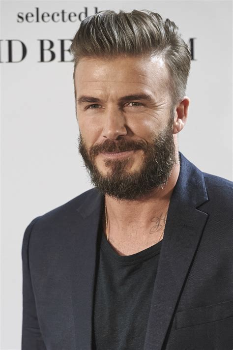 David Beckham Showed Off Some Serious Facial Hair At An Handm Event