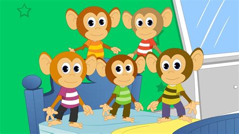 Five Little Monkeys Nursery Rhyme Youtube