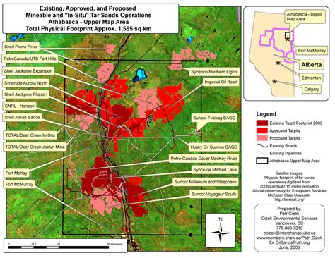Kearl Oil Sands Project Map
