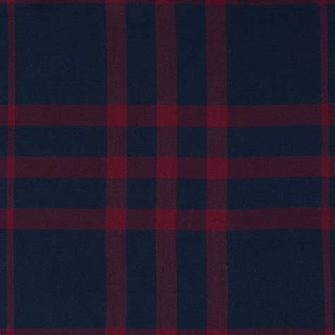 Navy And Red Plaid Double Sided Cotton Flannel Cotton Flannel Red