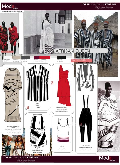● product design via global trend forecasting service wgsn; Spring 2020 fashion trend African queen | Fashion trend ...