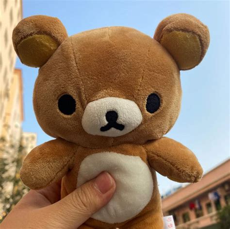 Rilakkuma Plush Kawaii Cute Brown Bear Plush 20cm Etsy