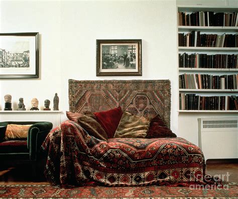 Analytic Couch In Sigmund Freud S Study Photograph By English School Pixels