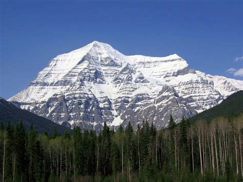 British Columbia Mount Robson On A Beautiful Spring Day Mount Robson