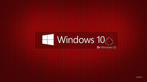 Papel De Parede Vermelho Texto Logotipo Círculo Windows 10 Marca