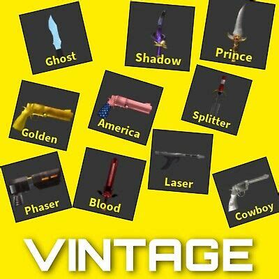 It was originally the rarest knife in the game before the duping glitch of 2017. VINTAGE Rare Classic Godly Knives and Guns | Murder ...
