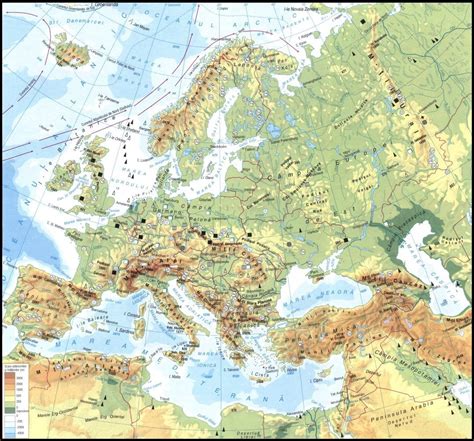 Harta Fizica A Europei Hd Harta