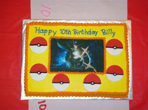 Pokemon Arceus Sheet Cake