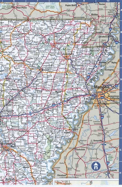 Map Of Arkansas State Ar Free Highway Road Map Ar With Cities Towns Counties