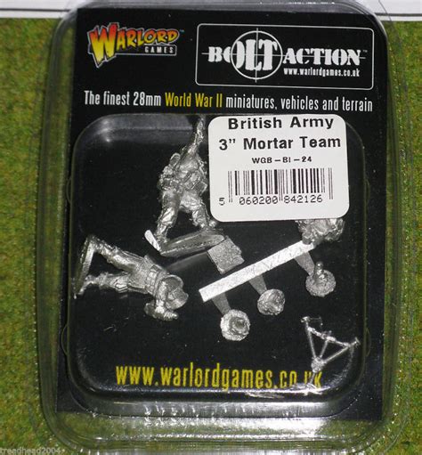British Army 3 Mortar Bolt Action Warlord Games 28mm Arcane Scenery