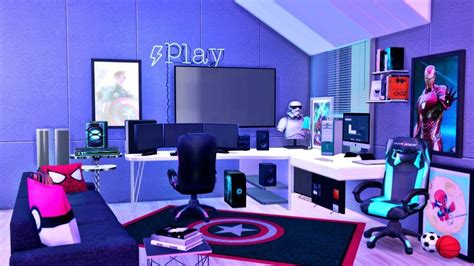 Sims 4 Gamer Room Cc Vanhalenbigbadbillissweetwilliamnow