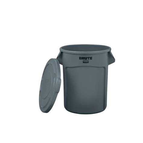 Rubbermaid Commercial Products Brute 20 Gal Grey Round Trash Can With