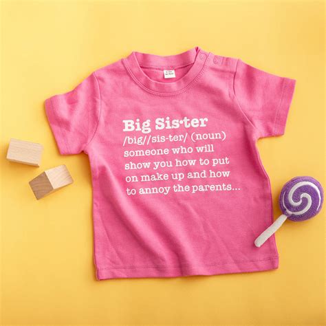 Big Sister Definition T Shirt By Strive Creatives