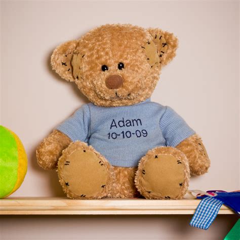 Boys Personalised Teddy Bear Arty Apple