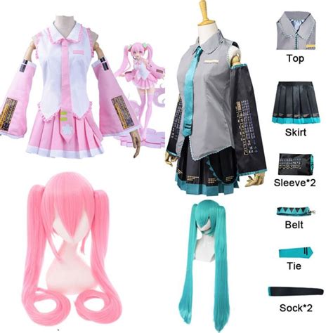 Anime Hasune Miku Cosplay Costumes Japan Midi Dress Beginner Future
